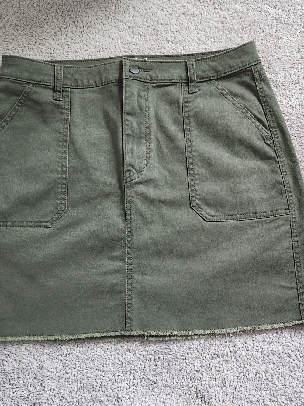 Universal Thread Olive Utility Skirt with Belt Loops